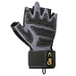GoFit Diamond-Tac Black Wrist-Wrap Gloves, Large (GF-DTACW-LG)