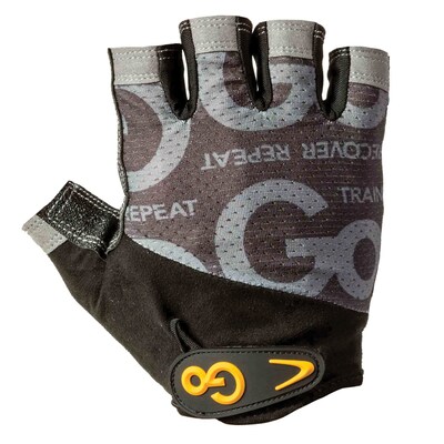 GoFit Pro Gray Mens Trainer Gloves, Large (GF-GTC-L)