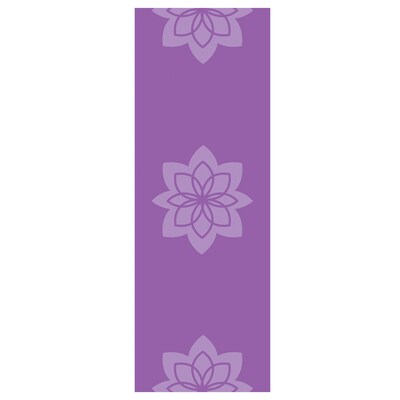 GoFit Zen Lotus Designer Yoga Mat, Purple (GF-PYM-PPL)