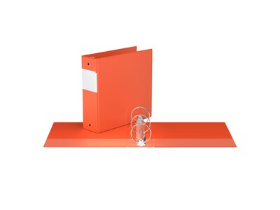 Davis Group Easyview Premium 3" 3-Ring View Binders, Orange, 6/Pack (8414-19-06)