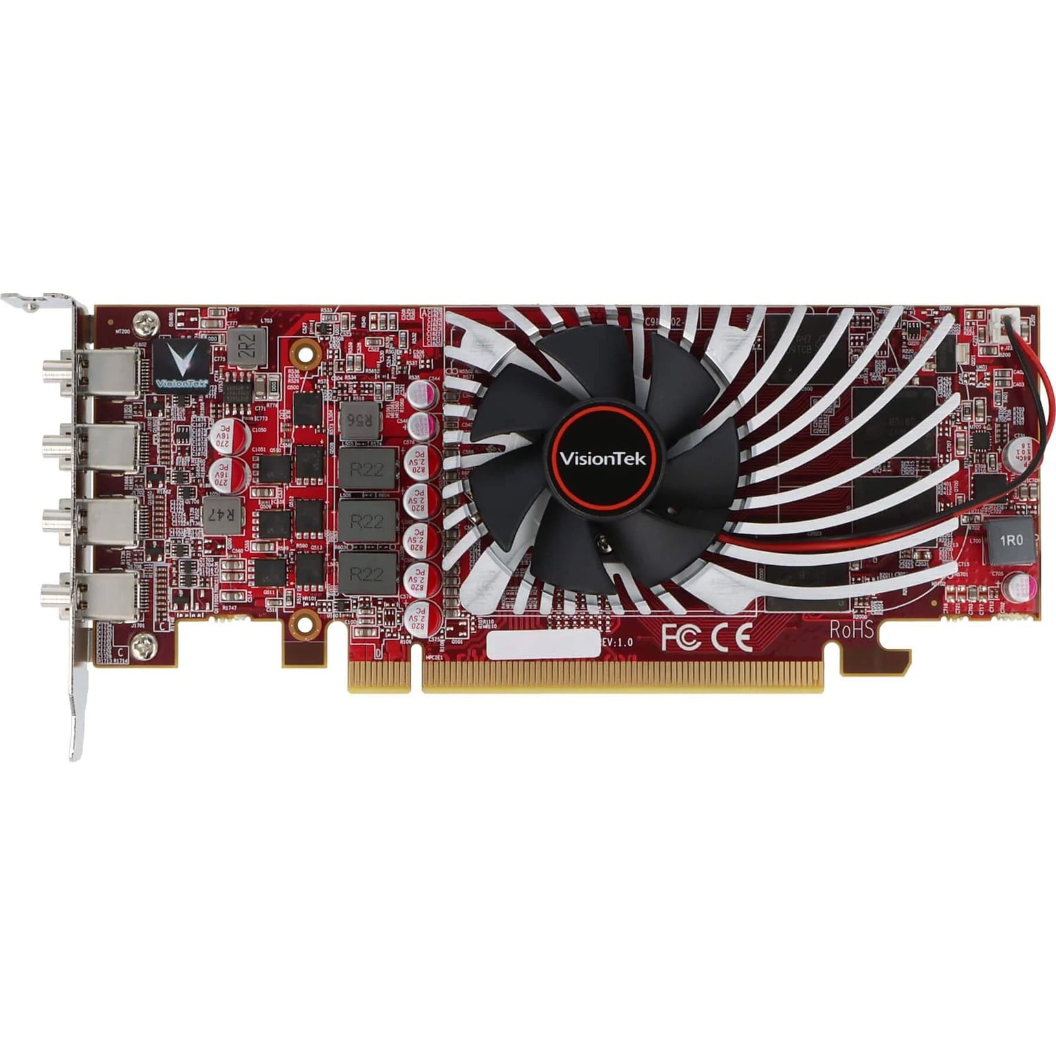 VisionTek AMD Radeon RX 550 SFF PCI Express 3.0 2GB GDDR5 Graphics Card, 1071MHz Core, 1500MHz, Multicolor (901466)