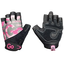 GoFit Women’s Pink Camo Premium Leather Elite Trainer Gloves, Medium (GF-WLG-M/PC)