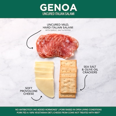 Creminelli Fine Meats Genoa Cheese Bread Salami, 0.5 oz., 4/Pack (220-02086)