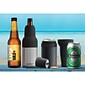 ASOBU Frosty Beer 2 Go Vacuum-Insulated Stainless Steel Can and Bottle Holder, Black (NA-FC2GBK)