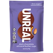 Unreal Chocolate Almond Butter Cups, 3.2 Oz., 2 Pk
