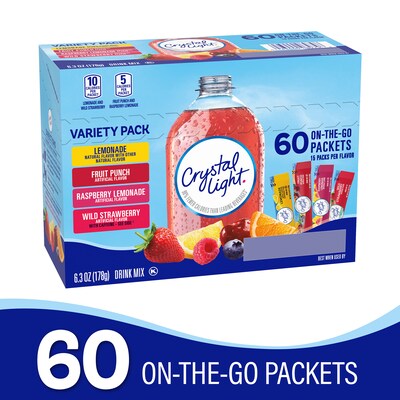 Crystal Light Variety Pack, 60 Ct.
