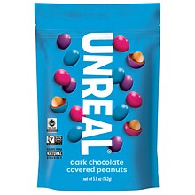 Unreal Dark Chocolate Peanut Gems, 5.0 oz., 2/Pack (220-02093)