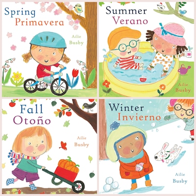 Childs Play Seasons Bilingual Books, Set of 4 (CPYCPS)