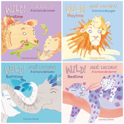 Childs Play Wild! Bilingual Board Books, Set of 4 (CPYCPW)