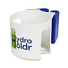 The Pencil Grip Hydro Holdr Clip-On Bottle Holder, White & Blue, Set of 6 (TPG82006)