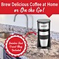 Brentwood Portable Single-Serve Coffee Maker with 14-Oz. Travel Mug, Black (TS-113BK)