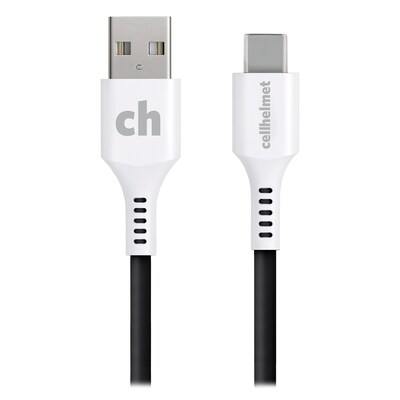 cellhelmet Charge and Sync USB-C to USB-A Round Cable, 10 (CABLE-C-A-10-R-G)
