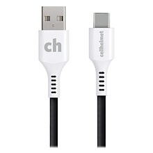 cellhelmet Charge and Sync USB-C to USB-A Round Cable, 10 (CABLE-C-A-10-R-G)