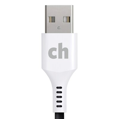cellhelmet Charge and Sync USB-C to USB-A Round Cable, 10' (CABLE-C-A-10-R-G)