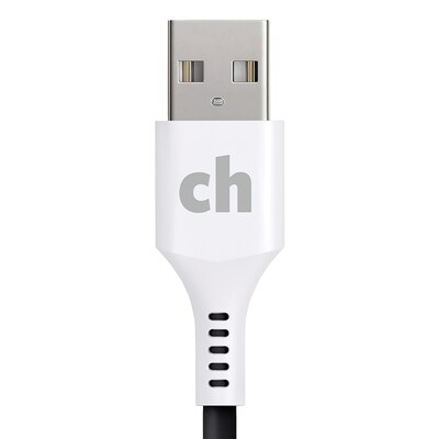 cellhelmet Charge and Sync USB-C to USB-A Round Cable, 6' (CABLE-C-A-6-R-G)