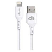 cellhelmet Charge and Sync USB-A to Lightning Round Cable, 6 (CABLE-LIGHT-A-6-R-W)
