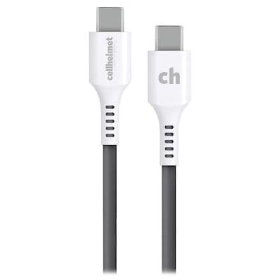 cellhelmet Charge and Sync USB-C to USB-C Round Cable, 10' (CABLE-C-C-10-R-G)
