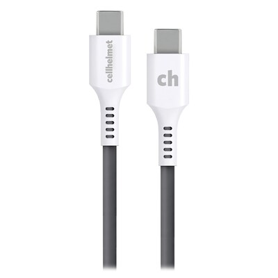 cellhelmet Charge and Sync USB-C to USB-C Round Cable, 6 (CABLE-C-C-6-R-G)