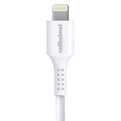 cellhelmet Charge and Sync USB-A to Lightning Round Cable, 10 (CABLE-LIGHT-A-10-R-W)