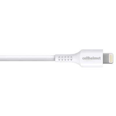 cellhelmet Charge and Sync USB-A to Lightning Round Cable, 3' (CABLE-LIGHT-A-3-R-W)