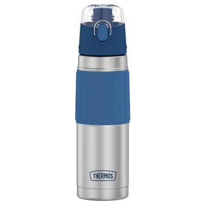 Thermos Stainless Steel Vacuum Insulated Water Bottle, 18 oz., Slate Blue (THR2465SSB6)