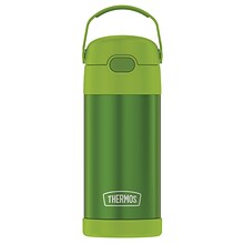 Thermos 12-Ounce FUNtainer Vacuum-Insulated Stainless Steel Bottle, Lime (F4100LM6)