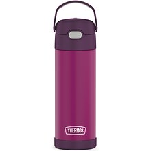 Thermos 16-Ounce FUNtainer Vacuum-Insulated Stainless Steel Bottle with Spout, Red Violet (F41101RV6