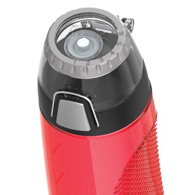 Thermos Plastic Water Bottle, 24 oz., Hot Coral (THRHP4107HC6)