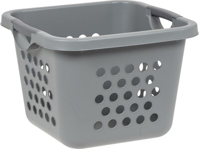 Iris Plastic Laundry Basket, Gray, 3/Pack (585088)