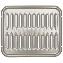 Range Kleen 2-Piece Heavy-Duty Porcelain and Chrome-Plated 16-In. x 12.75-In. Full Size Broiler Pan