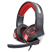 IQ Sound Pro-Wired Gaming Headset with Lights, Red (IQ-480G - RED)