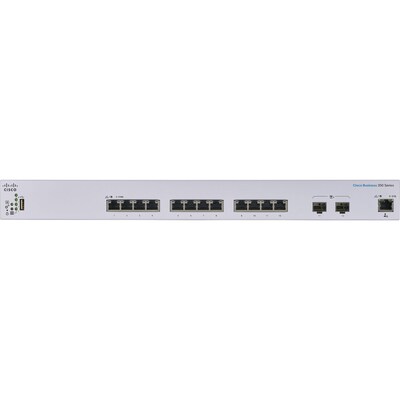 Cisco 350 12-Port Gigabit Ethernet Managed Switch, Silver (CBS35012XTNA)