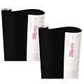 Kittrich Con-Tact Creative Covering Adhesive Covering, 18 x 16, Black, 2 Rolls/Bundle (KIT16FC9A93