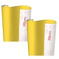 Con-Tact Creative Covering™ Adhesive Covering, 18 x 16 Per Roll, Yellow, 2 Rolls (KIT16FC9AH2206-2