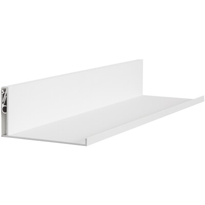 Hangman No-Stud Single Aluminum Floating Shelf, 18-In., White Powder Coat (HANL18W)