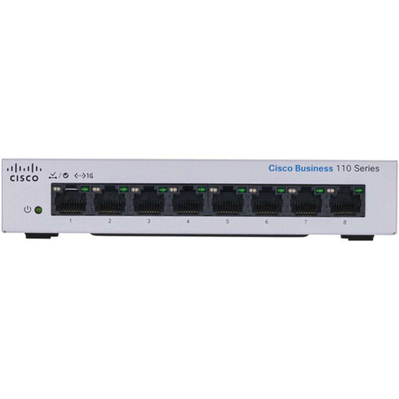Cisco 110 8-Port Gigabit Ethernet Managed Switch, Silver (CBS1108TDNA)