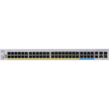 Cisco 350 48-Port Gigabit Ethernet Managed Switch, Silver (CBS35048NGP4XNA)