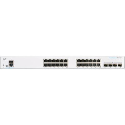 Cisco 350 24-Port Gigabit Ethernet Managed Switch, Silver (CBS35024T4XNA)