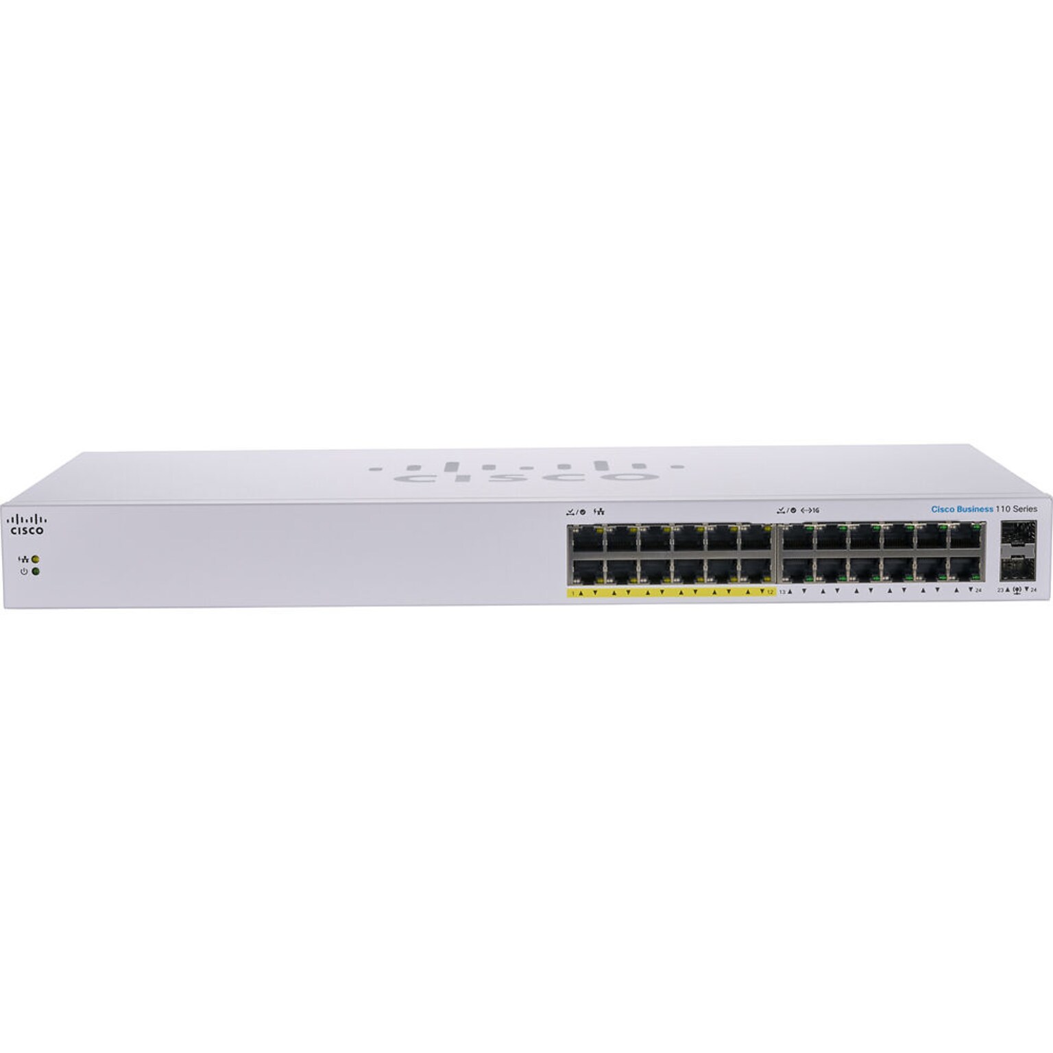 Cisco 110 24-Port Gigabit Ethernet Managed Switch, Silver (CBS11024PPNA)