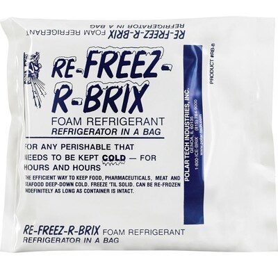 Re-Freez-R-Brix Cold Pack, 7.5 oz., 4.5 x 4, 42/Carton (RB8)