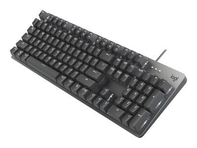 Logitech K845 Mechanical Illuminated Aluminum Gaming Keyboard, Cherry MX Red Switches, Black (920-00