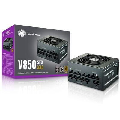 Cooler Master V850 Gold 850W ATX12V/EPS12V SFX Power Supply, Black (MPY-8501-SFHAGV-US)