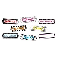 Ashley Productions® Magnetic Die-Cut Timesavers & Labels, Days of the Week, Assorted Patterns, 8 Per