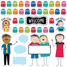 Creative Teaching Press Stick Kids All Are Welcome  Bulletin Board Set, 41/Set (CTP10669)