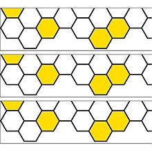 Creative Teaching Press EZ Borders/Trim, 3 x 48, Busy Bees Honeycomb, 3/Pack (CTP10676-3)