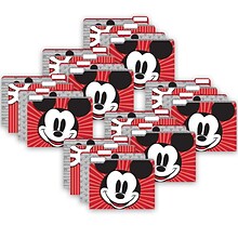 Eureka® Mickey Mouse® Throwback File Folders, 9 x 11.5, 4 Per Pack, 6 Packs (EU-866443-6)