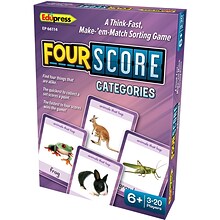 Teacher Created Resources® Four Score Card Game: Categories, Pack of 3 (EP-66114-3)