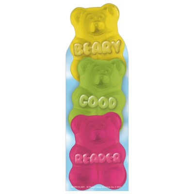 Eureka Beary Good Reader Gummy Bear Scented Bookmarks, Multicolor, 24/Pack, 3 Packs/Bundle (EU-83405