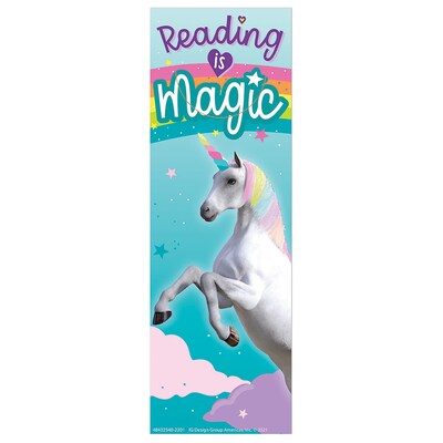 Eureka Unicorn Reading is Magic Bookmarks, Multicolor, 36/Pack, 6 Packs/Bundles (EU-843234-6)