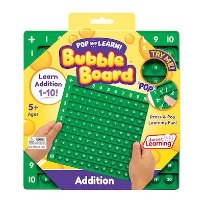 Junior Learning® Addition Pop and Learn™ Bubble Board (JRL678)